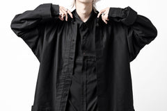 画像をギャラリービューアに読み込む, Y's CHINA SHIRT / COTTON TWILL (BLACK)
