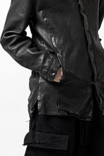 Load image into Gallery viewer, ISAMU KATAYAMA BACKLASH MARYAM LEATHER SHIRT JACKET / GARMENT DYED - ITALY DEER SKIN (BLACK)