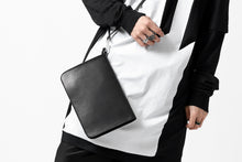 画像をギャラリービューアに読み込む, BORIS BIDJAN SABERI WALLETBAG / VEG TAN HORSE SKIN "WALLETBAG-F251" (BLACK)