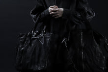 Load image into Gallery viewer, ISAMU KATAYAMA BACKLASH TOTE BAG / DOUBLE SHOULDER OBJECT DYED (BLACK) ※