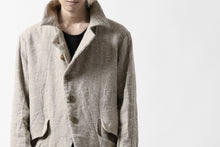 画像をギャラリービューアに読み込む, YUTA MATSUOKA semi-double jacket / knot yarn wool linen (ecru)