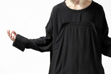 画像をギャラリービューアに読み込む, SOSNOVSKA WIDE SHIRTED LONG SLEEVE TOP (BLACK)