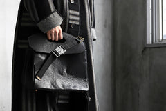 画像をギャラリービューアに読み込む, ierib BARK 2WAY HAND SHOULDER BAG / FVT Oiled Horse (BLACK)