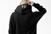 画像をギャラリービューアに読み込む, Y's REGULAR FIT LOGO SWEATER HOODIE (BLACK)