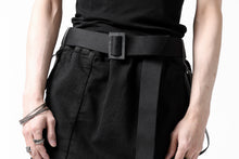 画像をギャラリービューアに読み込む, BORIS BIDJAN SABERI FABRIC & PLATE BELT / OBJECT DYED "BELT5-SIN" (BLACK)