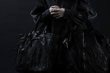 画像をギャラリービューアに読み込む, ISAMU KATAYAMA BACKLASH TOTE BAG / DOUBLE SHOULDER OBJECT DYED (BLACK)