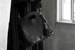 画像をギャラリービューアに読み込む, ierib BARK 2WAY HAND SHOULDER BAG / FVT Oiled Horse (BLACK)