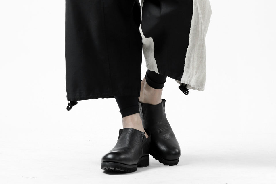 Load image into Gallery viewer, Y's BANG ON! No.150 SAROUEL HALF PANTS / CO TWILL + LI (BLACK)