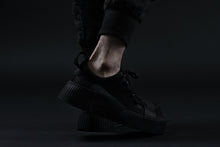 画像をギャラリービューアに読み込む, BORIS BIDJAN SABERI HORSE LEATHER LOW CUT SNEAKER / WASHED & HAND TREATED "BAMBA2.1-SIN" (BLACK)