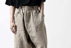 画像をギャラリービューアに読み込む, YUTA MATSUOKA wide tapered pants / safiran linen (ecru)