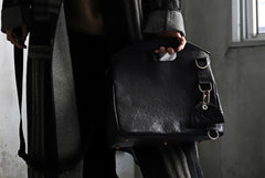 画像をギャラリービューアに読み込む, ierib BARK 2WAY HAND SHOULDER BAG / FVT Oiled Horse (BLACK)