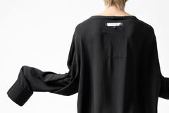 画像をギャラリービューアに読み込む, SOSNOVSKA WIDE SHIRTED LONG SLEEVE TOP (BLACK)