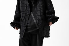 画像をギャラリービューアに読み込む, SOSNOVSKA TANGLED LINED JACKET (BLACK)
