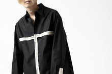 画像をギャラリービューアに読み込む, Y's BANG ON! No.139 ANCIENT TRIBE TAPE-STITCH SHIRT (BLACK)