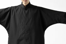 画像をギャラリービューアに読み込む, Y's BANG ON! No.120 CUFF ST CHINA SHIRT / AIR-TUMBLED COTTON (BLACK)