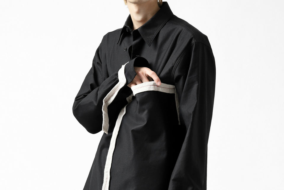 画像をギャラリービューアに読み込む, Y's BANG ON! No.139 ANCIENT TRIBE TAPE-STITCH SHIRT (BLACK)