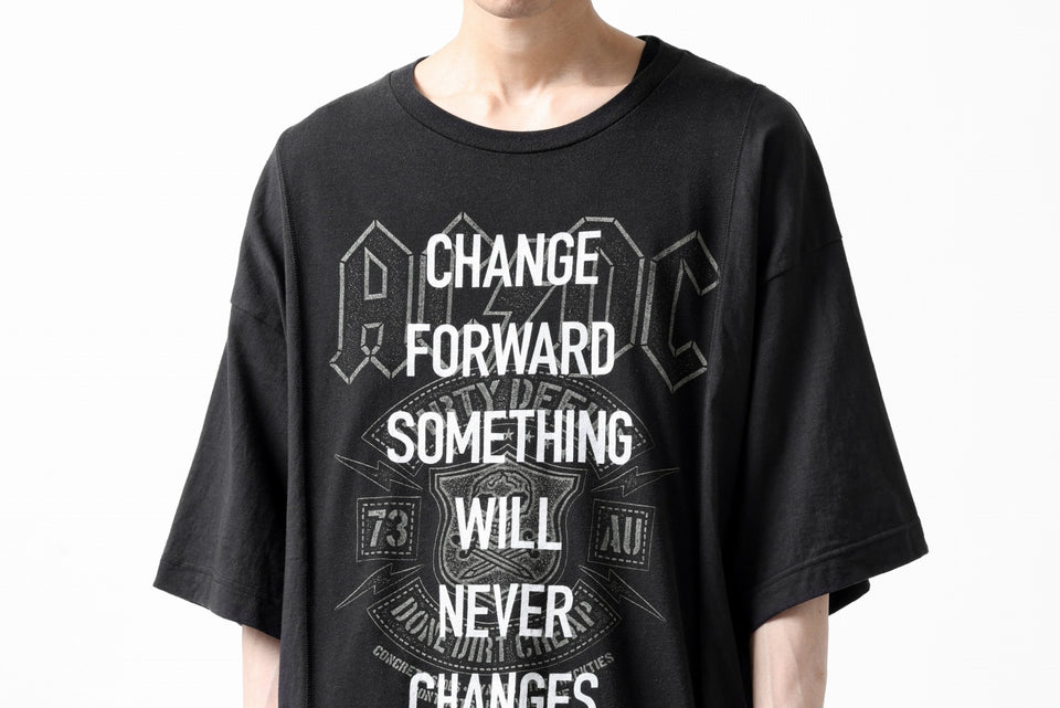 画像をギャラリービューアに読み込む, CHANGES VINTAGE REMAKE MULTI PANEL S-S TEE (BLACK #b)