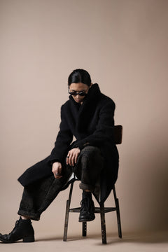 画像をギャラリービューアに読み込む, Aleksandr Manamis Loose Cropped Pant  / Jacquard (BLACK BROWN)