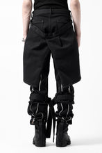 画像をギャラリービューアに読み込む, N/07 SEDITIOUS BONDAGE TROUSERS / BLEACHED BLACK DENIM (BLACK OVER DYED)