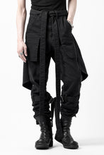 画像をギャラリービューアに読み込む, N/07 SEDITIOUS BONDAGE TROUSERS / BLEACHED BLACK DENIM (BLACK OVER DYED)