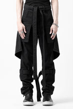 画像をギャラリービューアに読み込む, N/07 SEDITIOUS BONDAGE TROUSERS / BLEACHED BLACK DENIM (BLACK OVER DYED)
