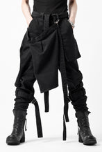 画像をギャラリービューアに読み込む, N/07 SEDITIOUS BONDAGE TROUSERS / BLEACHED BLACK DENIM (BLACK OVER DYED)
