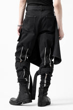 画像をギャラリービューアに読み込む, N/07 SEDITIOUS BONDAGE TROUSERS / BLEACHED BLACK DENIM (BLACK OVER DYED)