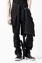 画像をギャラリービューアに読み込む, N/07 SEDITIOUS BONDAGE TROUSERS / BLEACHED BLACK DENIM (BLACK OVER DYED)