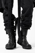 画像をギャラリービューアに読み込む, N/07 SEDITIOUS BONDAGE TROUSERS / BLEACHED BLACK DENIM (BLACK OVER DYED)