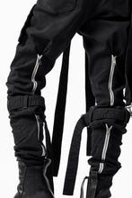 画像をギャラリービューアに読み込む, N/07 SEDITIOUS BONDAGE TROUSERS / BLEACHED BLACK DENIM (BLACK OVER DYED)