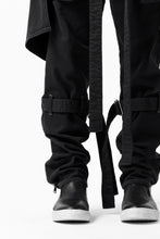 画像をギャラリービューアに読み込む, N/07 SEDITIOUS BONDAGE TROUSERS / BLEACHED BLACK DENIM (BLACK OVER DYED)