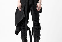 画像をギャラリービューアに読み込む, N/07 SEDITIOUS BONDAGE TROUSERS / BLEACHED BLACK DENIM (BLACK OVER DYED)