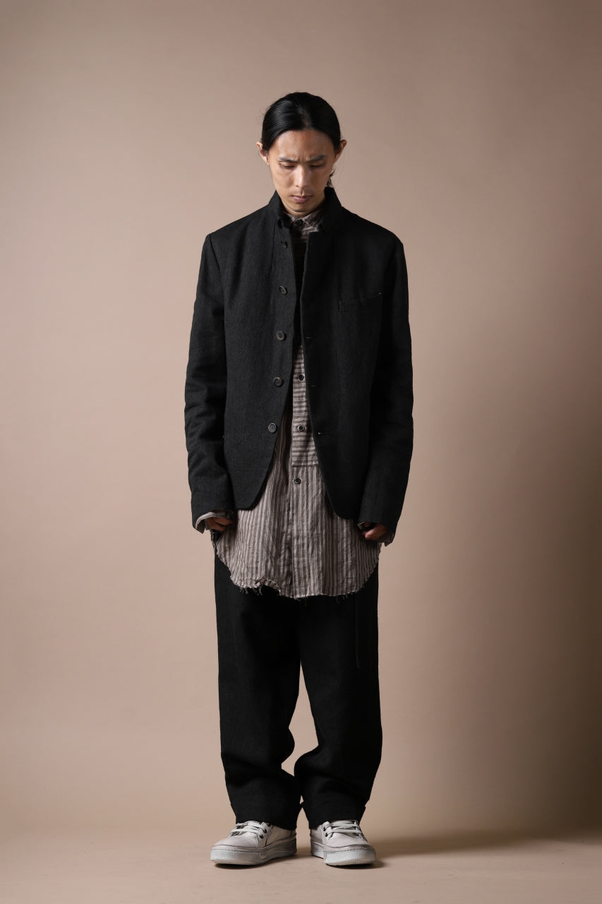 画像をギャラリービューアに読み込む, forme d&#39;expression 5B Cropped Jacket (Off Black)