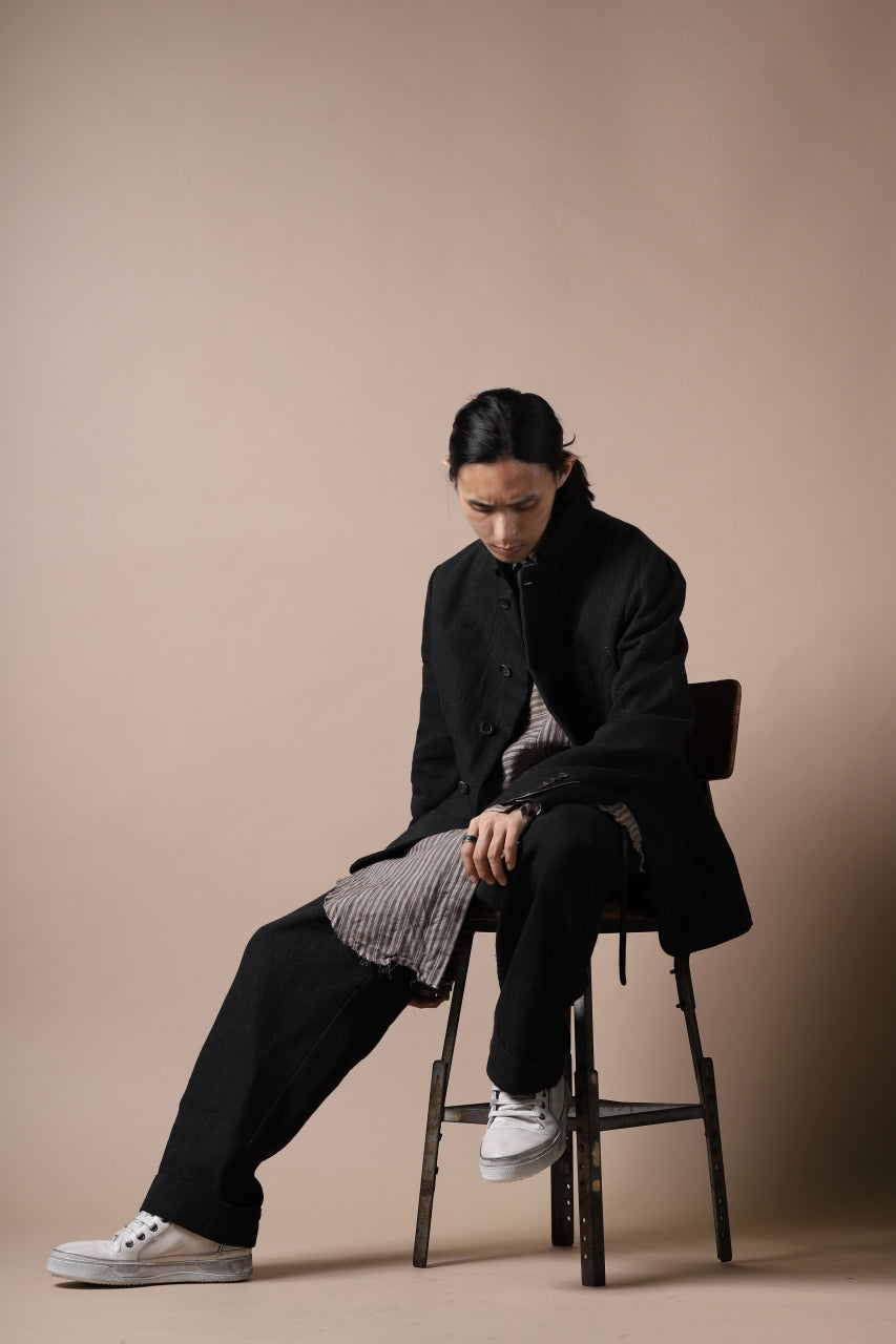 画像をギャラリービューアに読み込む, forme d'expression Tucked & Cuffed Trousers (Off Black)