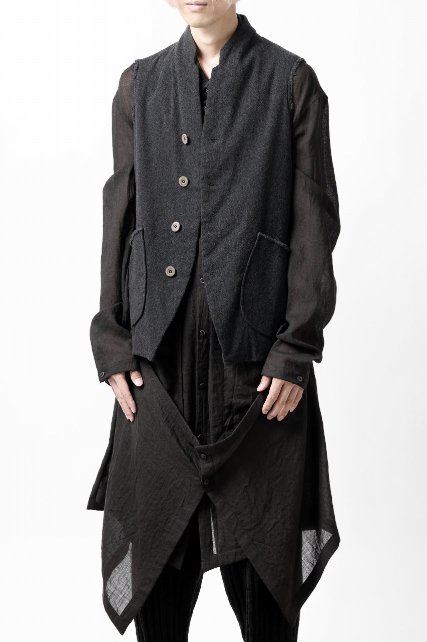 画像をギャラリービューアに読み込む, SOSNOVSKA CASHMERE WASHED VEST (BLACK)