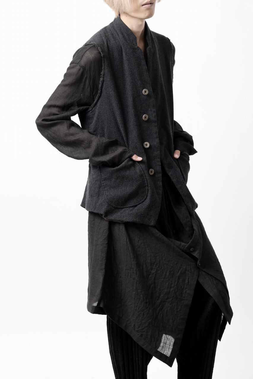 画像をギャラリービューアに読み込む, SOSNOVSKA CASHMERE WASHED VEST (BLACK)