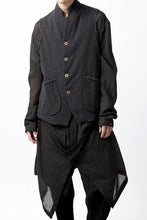 画像をギャラリービューアに読み込む, SOSNOVSKA CASHMERE WASHED VEST (BLACK)