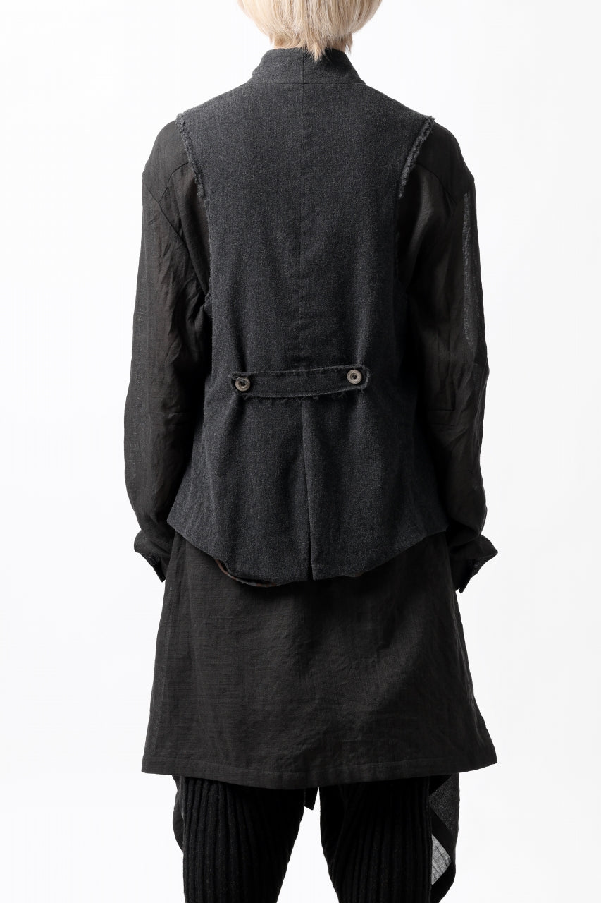 画像をギャラリービューアに読み込む, SOSNOVSKA CASHMERE WASHED VEST (BLACK)
