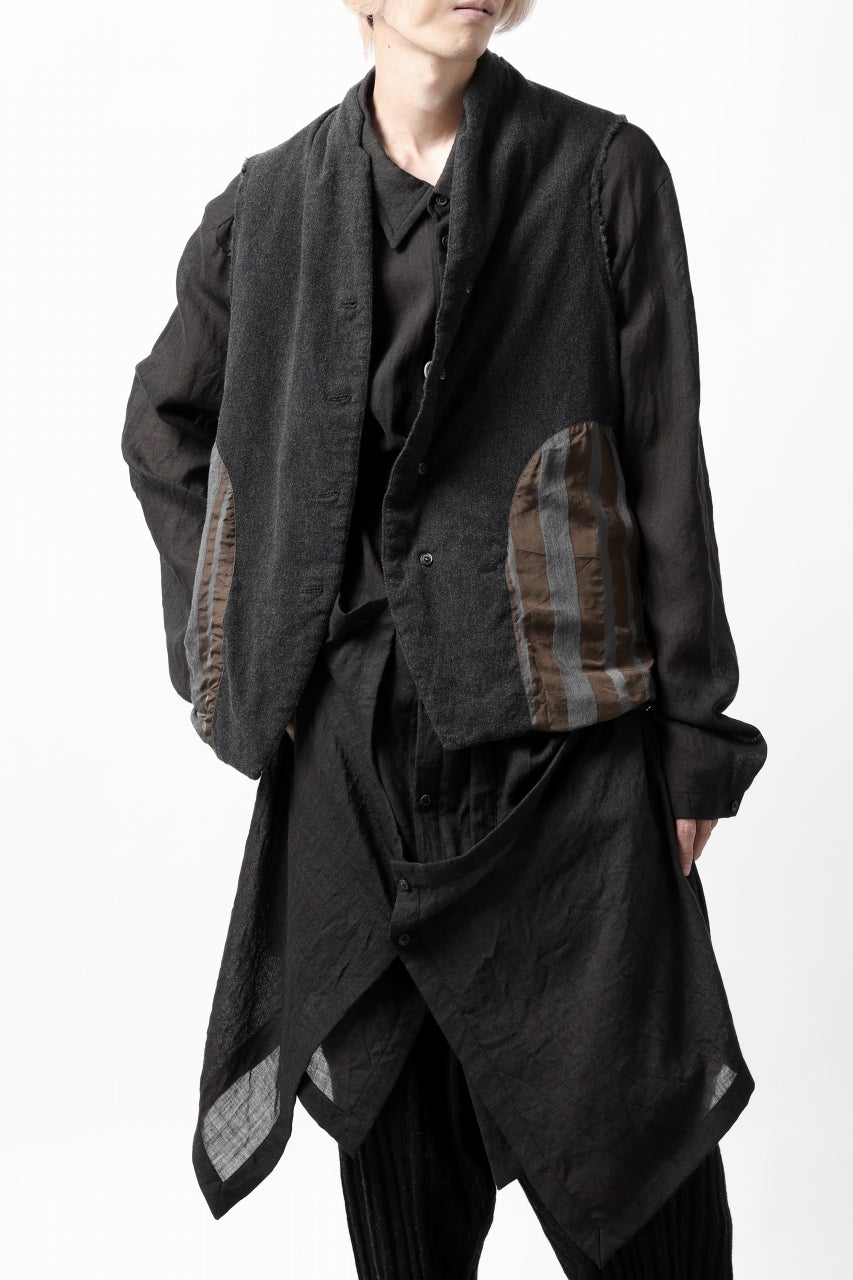 画像をギャラリービューアに読み込む, SOSNOVSKA CASHMERE WASHED VEST (BLACK)