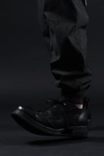 画像をギャラリービューアに読み込む, BORIS BIDJAN SABERI HORSE PUNCHING LEATHER DERBY SHOES / WASHED & HAND-TREATED "SHOE1-SIN" (BLACK)