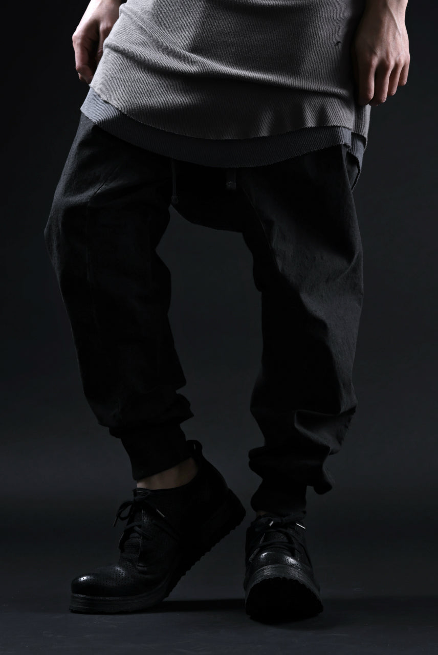 画像をギャラリービューアに読み込む, BORIS BIDJAN SABERI HORSE PUNCHING LEATHER DERBY SHOES / WASHED & HAND-TREATED "SHOE1-SIN" (BLACK)