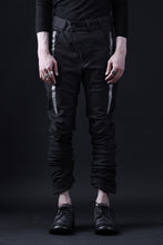 画像をギャラリービューアに読み込む, BORIS BIDJAN SABERI TIGHT FIT PANTS / OBJECT DYED & SEAM TAPED "P13.TF-FTS10001" (BLACK)