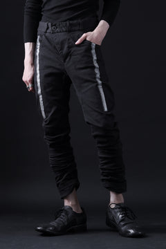 画像をギャラリービューアに読み込む, BORIS BIDJAN SABERI TIGHT FIT PANTS / OBJECT DYED & SEAM TAPED "P13.TF-FTS10001" (BLACK)