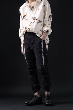 画像をギャラリービューアに読み込む, BORIS BIDJAN SABERI TIGHT FIT PANTS / OBJECT DYED & SEAM TAPED "P13.TF-FTS10001" (BLACK)