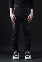 画像をギャラリービューアに読み込む, BORIS BIDJAN SABERI TIGHT FIT PANTS / OBJECT DYED & SEAM TAPED "P13.TF-FTS10001" (BLACK)