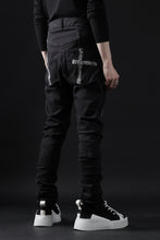 画像をギャラリービューアに読み込む, BORIS BIDJAN SABERI TIGHT FIT PANTS / OBJECT DYED & SEAM TAPED "P13.TF-FTS10001" (BLACK)