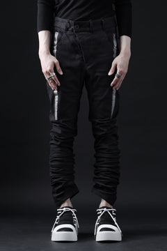 画像をギャラリービューアに読み込む, BORIS BIDJAN SABERI TIGHT FIT PANTS / OBJECT DYED & SEAM TAPED "P13.TF-FTS10001" (BLACK)