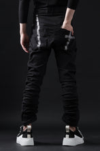 画像をギャラリービューアに読み込む, BORIS BIDJAN SABERI TIGHT FIT PANTS / OBJECT DYED & SEAM TAPED "P13.TF-FTS10001" (BLACK)