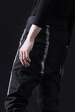 画像をギャラリービューアに読み込む, BORIS BIDJAN SABERI TIGHT FIT PANTS / OBJECT DYED & SEAM TAPED "P13.TF-FTS10001" (BLACK)