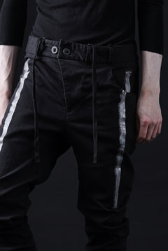 画像をギャラリービューアに読み込む, BORIS BIDJAN SABERI TIGHT FIT PANTS / OBJECT DYED & SEAM TAPED "P13.TF-FTS10001" (BLACK)